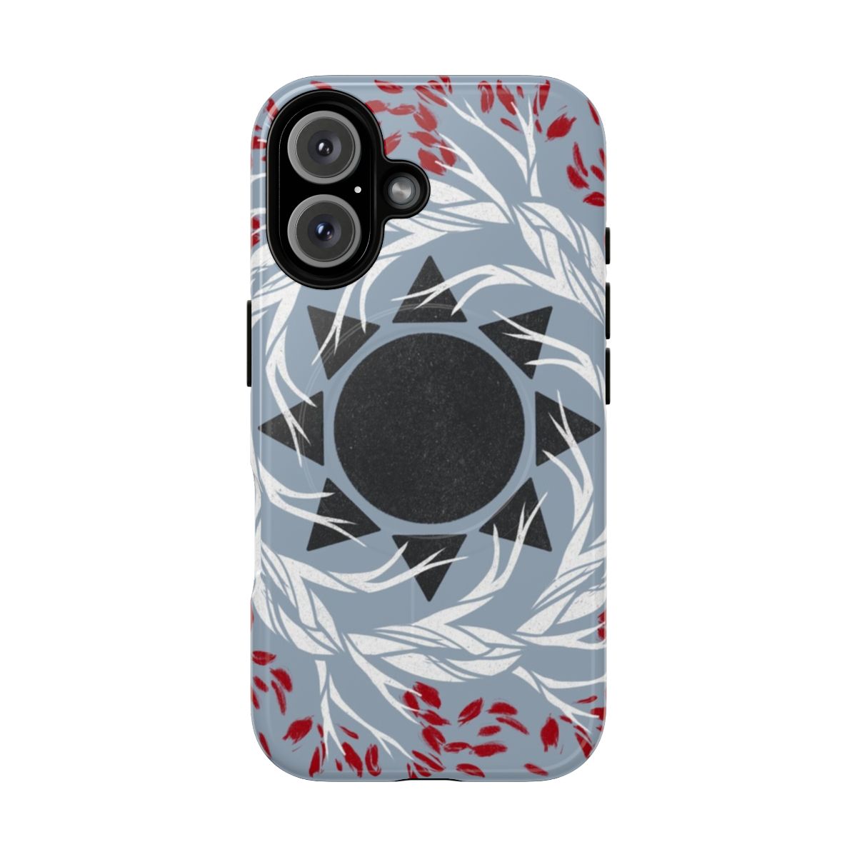 Magnetic tough phone case with destiny-inspired design featuring branches, leaves, and stars