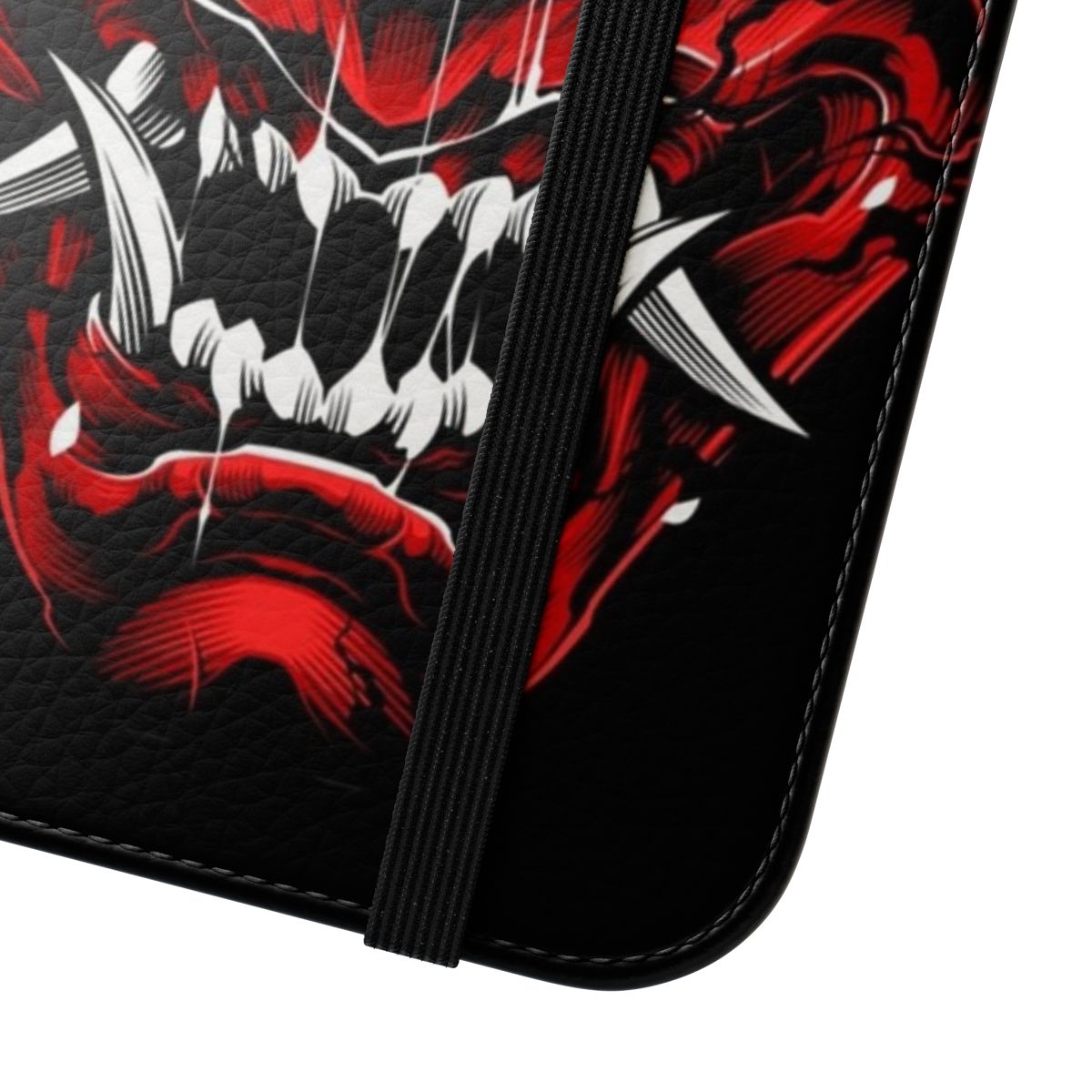 Hannya Demon Inspired Bloody Phone Case Cover - Close Up