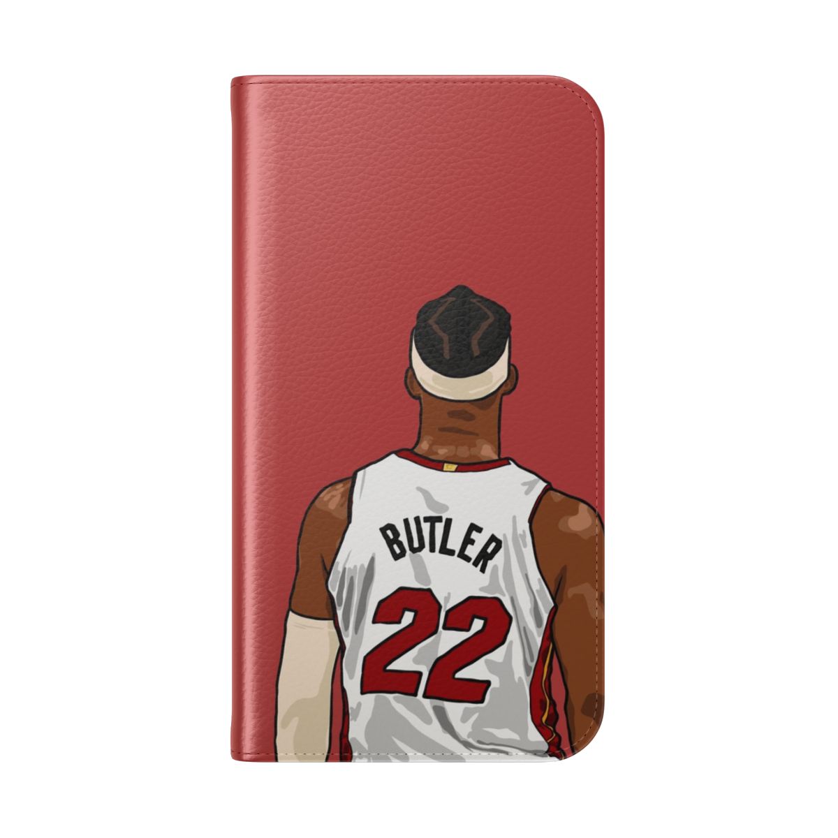 Jimmy Butler themed basketball flip phone case - Folded Back