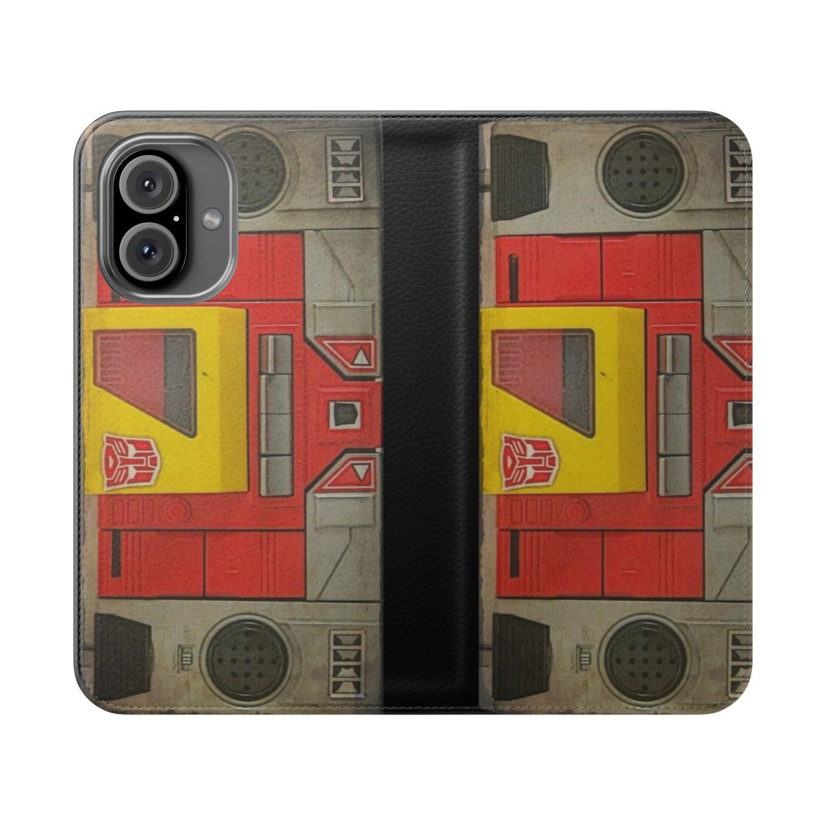 Blaster-Inspired Flip Cover Phone Case for Transformers Fans