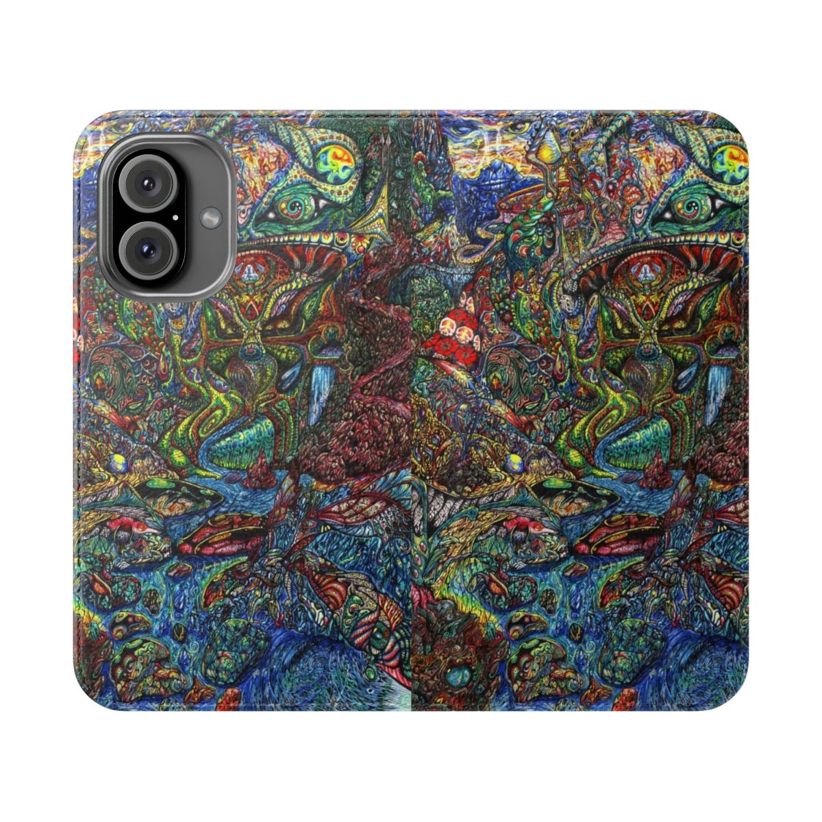 Colorful psychedelic surreal trippy phone case cover