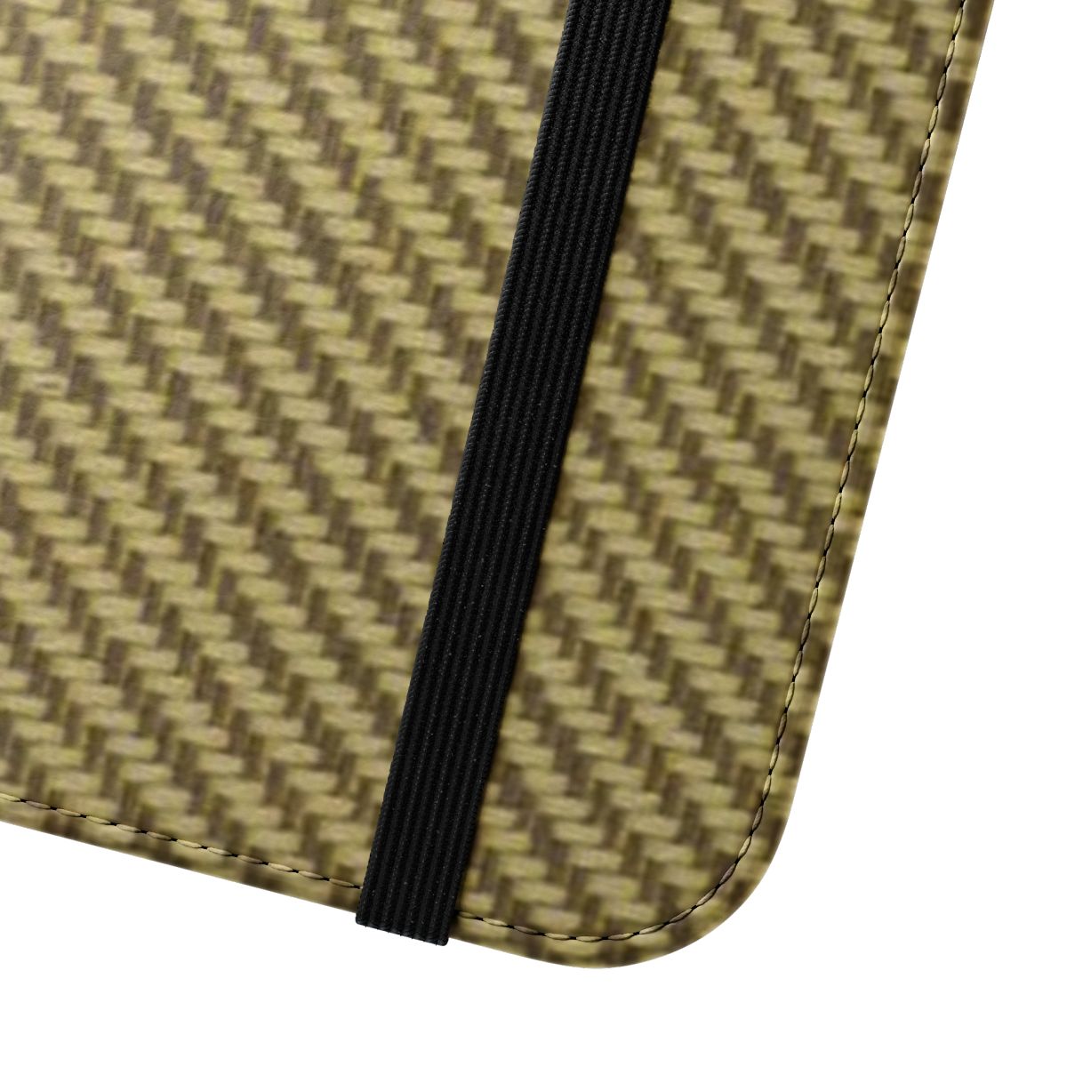 Vintage-style tweed phone case inspired by classic electric guitars and amplifiers - Close Up