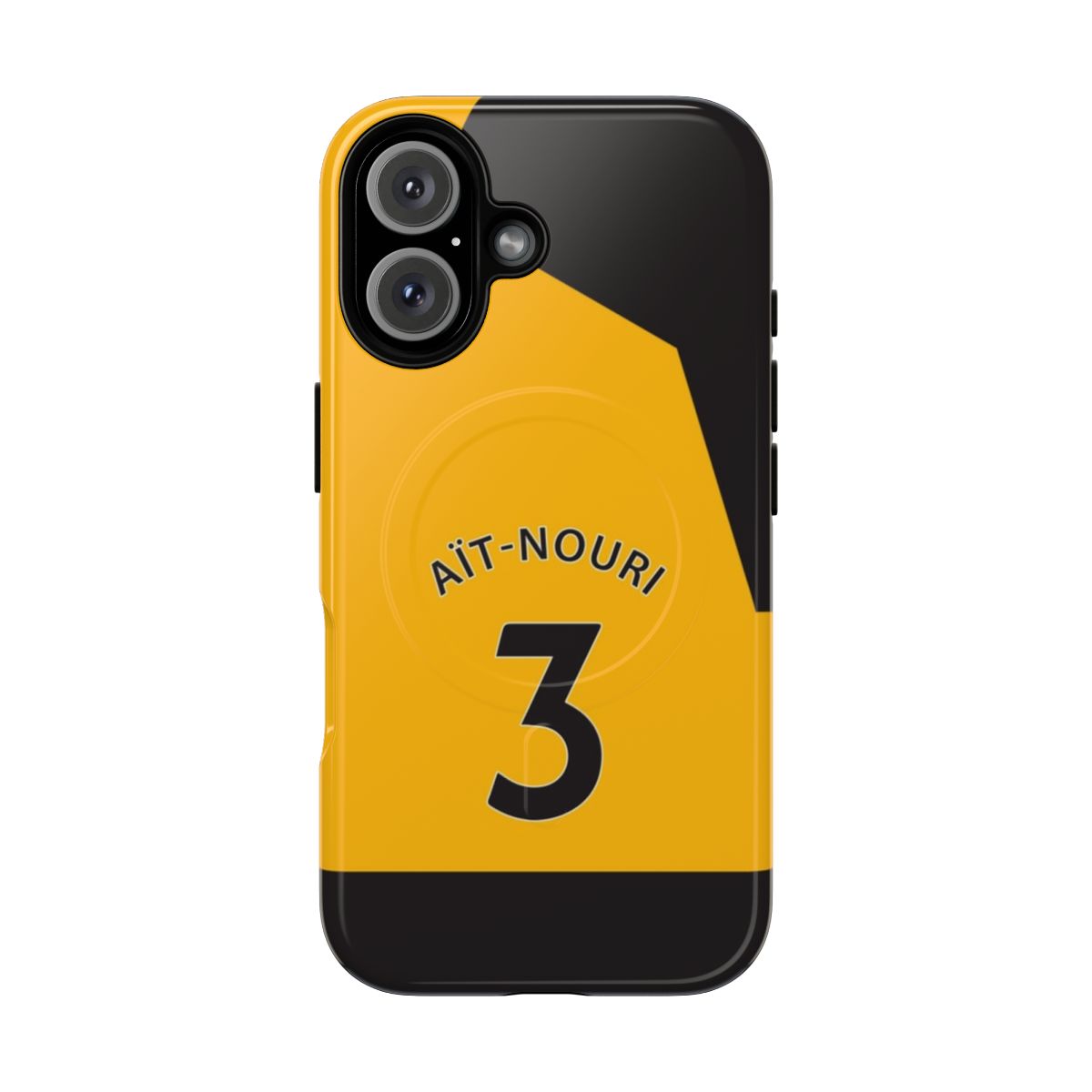 Wolves phone case featuring Rayan Ait-Nouri, providing tough magnetic protection for your device.