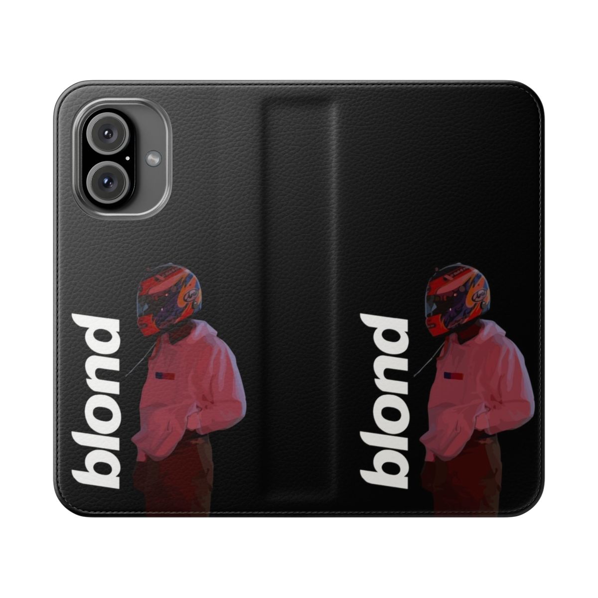 A sleek and stylish phone case featuring a Blonde-inspired design, perfect for Frank Ocean fans.