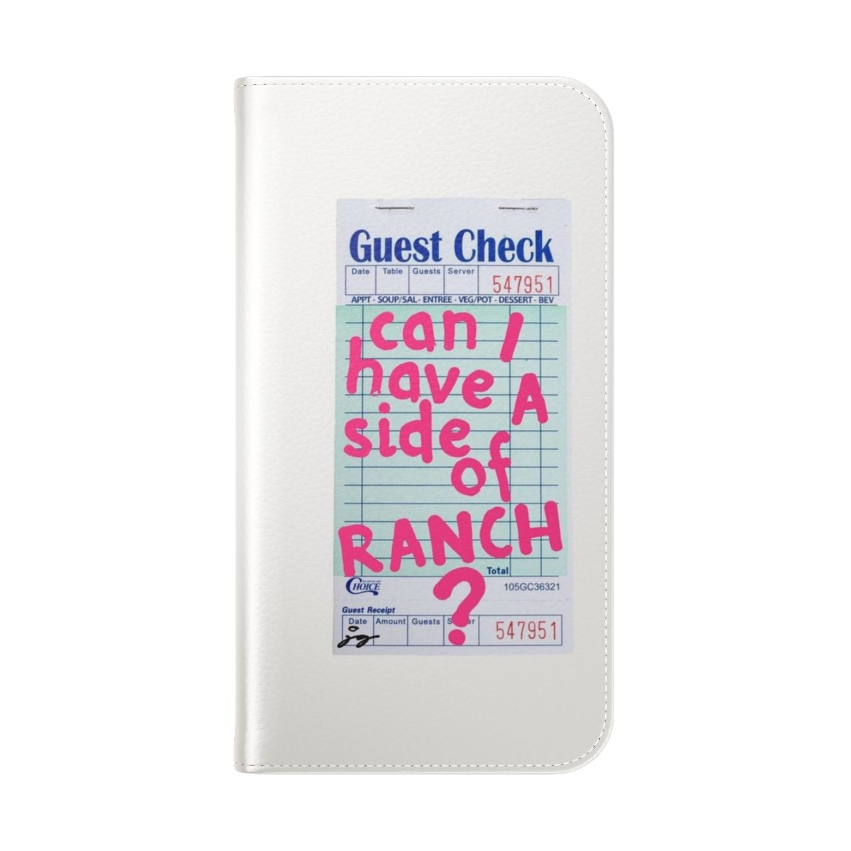 Stylish pink flip phone case with a trendy college-inspired collage design - Folded Back