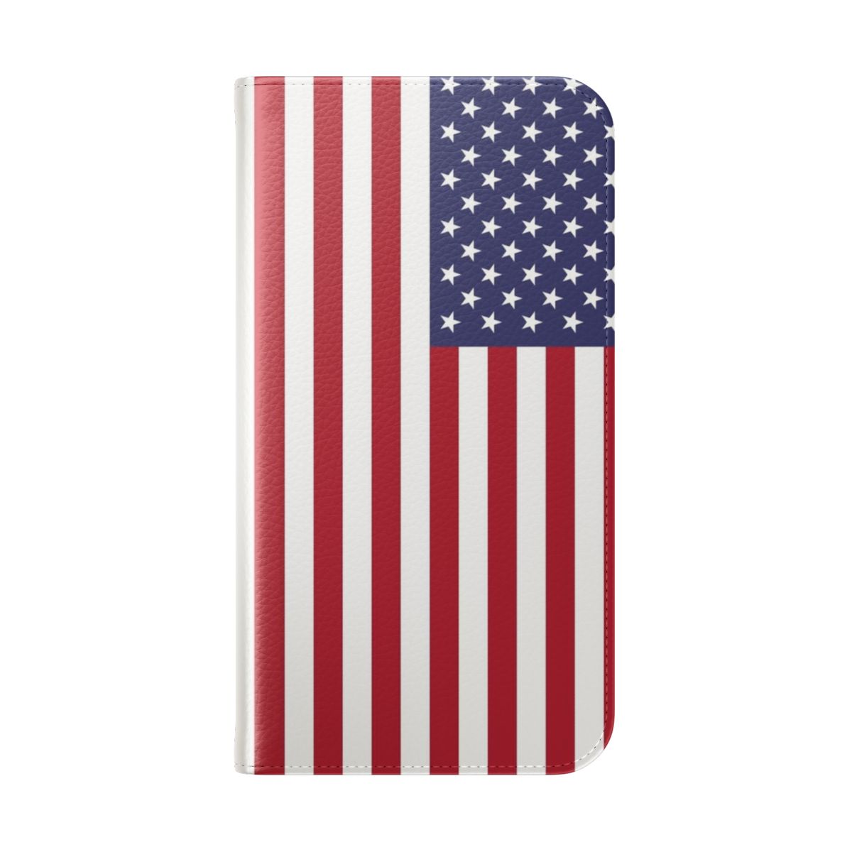 Patriotic American flag design flip phone case for Samsung Galaxy and other smartphones - Folded Back