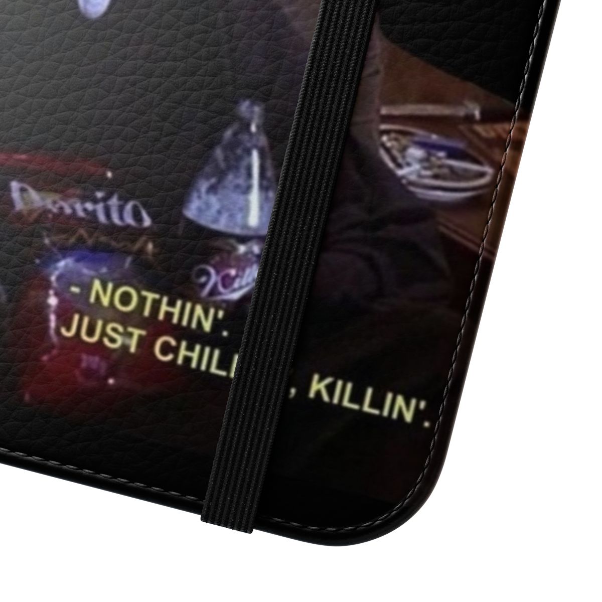 Horror thriller suspense flip phone case design - Close Up