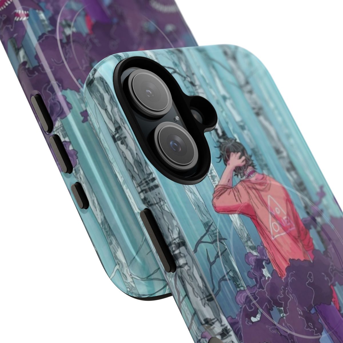 Spooky forest phone case with mysterious creatures - Detail