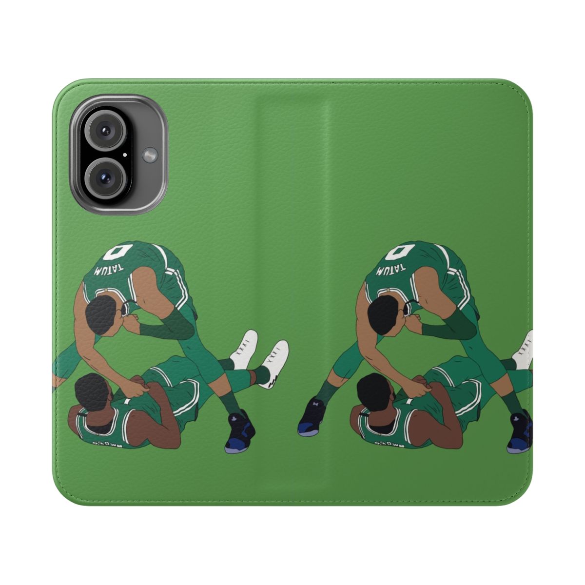 Flip cover phone case featuring Jaylen Brown and Jayson Tatum of the Boston Celtics