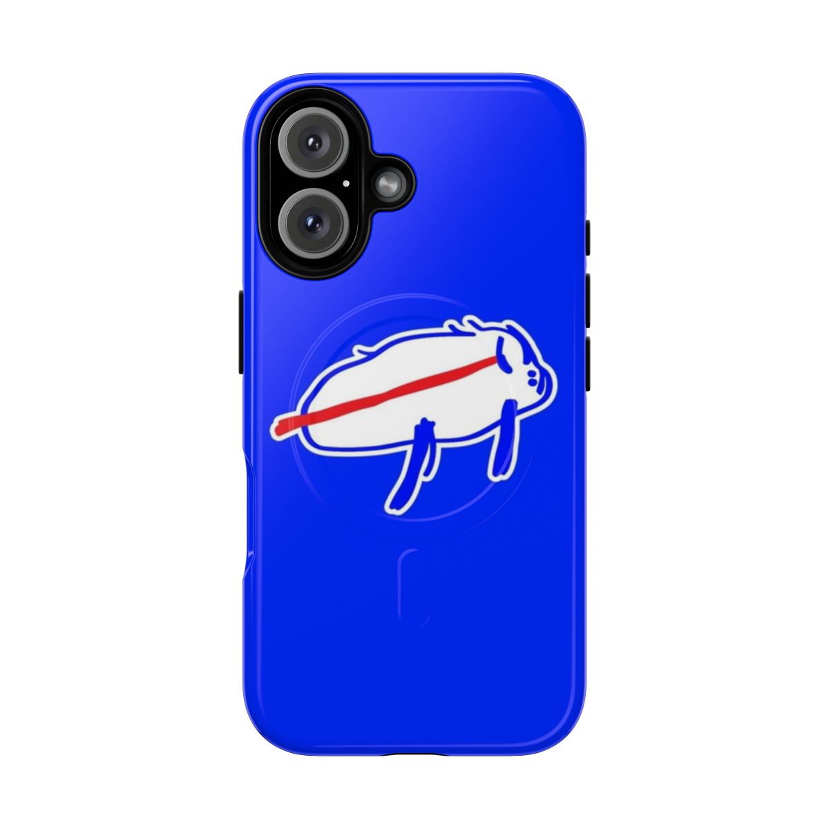 Durable phone case featuring a hand-drawn illustration of Buffalo Bills quarterback Josh Allen