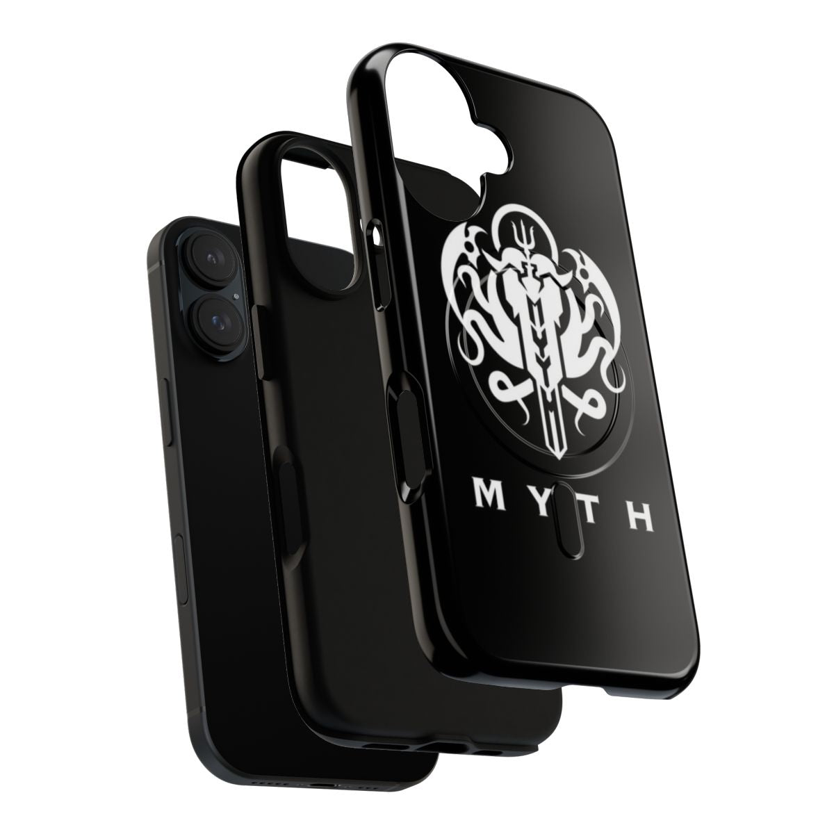 Holomyth-inspired magnetic tough phone case with Hololive EN characters - Layers