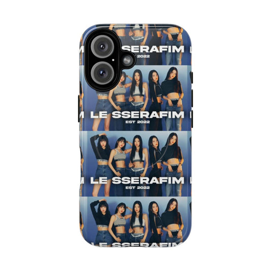 Magnetic and durable phone case featuring LE SSERAFIM members.