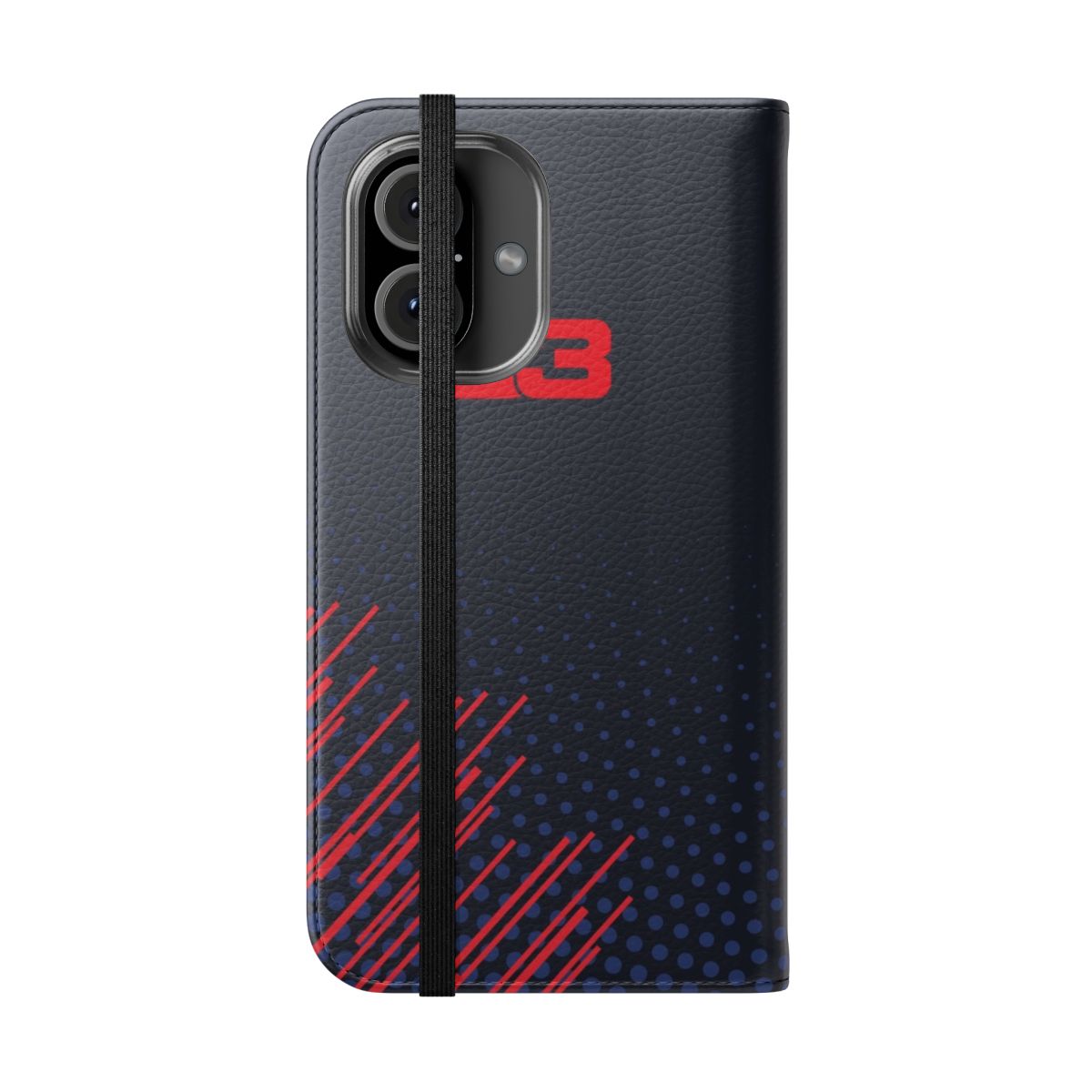 RedBull Racing Max Verstappen 33 Design Flip Cover Phone Case - Folded Front