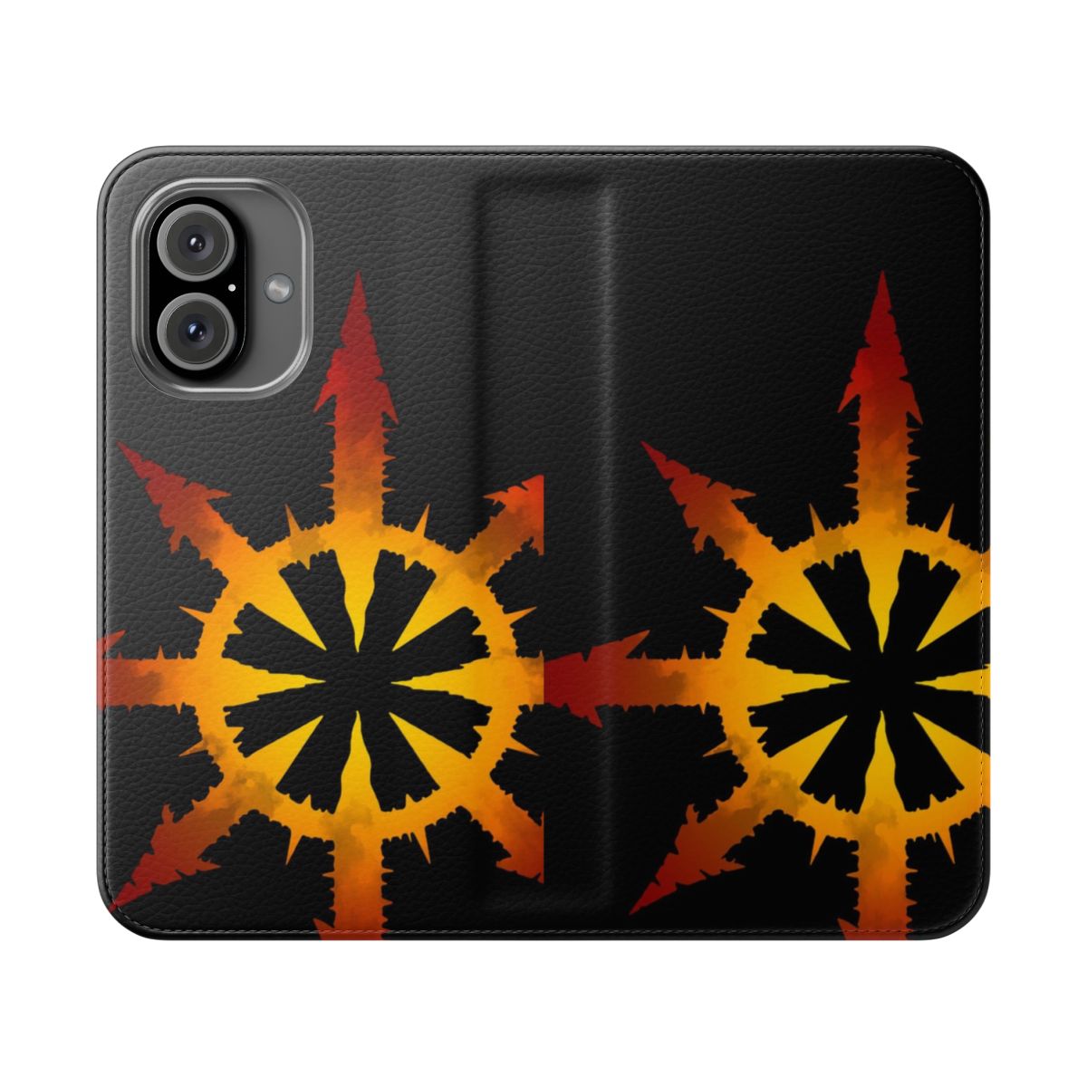 Chaos-inspired phone case featuring Warhammer 40k-style artwork