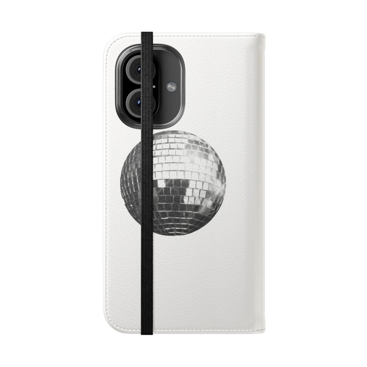 Disco ball flip cover phone case with a sleek, trendy design - Folded Front