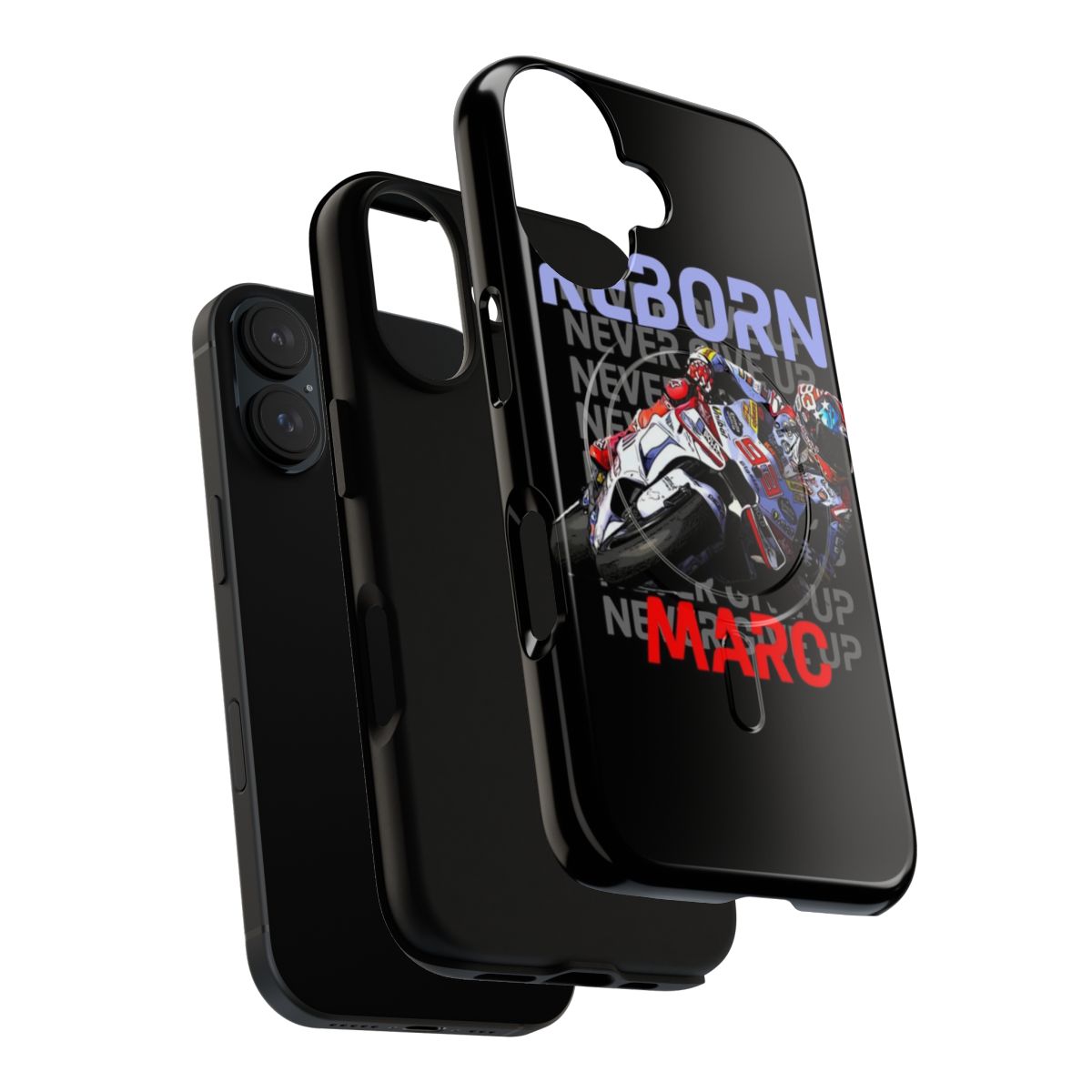 Phone case featuring a drawing design for MotoGP fans - Layers