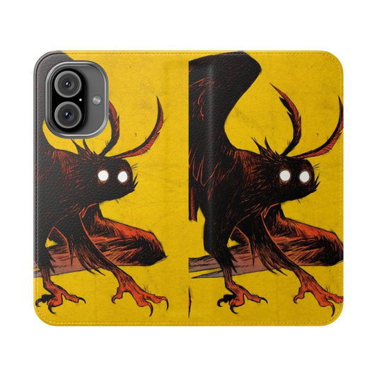 Mothman the Prophet Flip Cover Phone Case - Cryptid Paranormal Monster Accessory