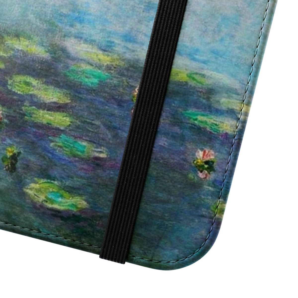 Vintage fine art phone case featuring Claude Monet's 1906 painting of water lilies - Close Up