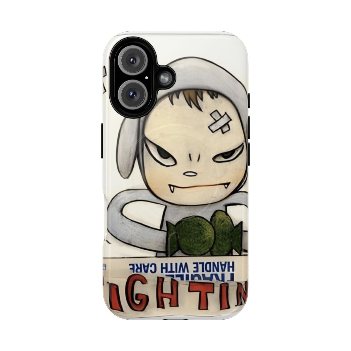 Magnetic tough phone case featuring artwork by renowned Japanese artist Yoshitomo Nara