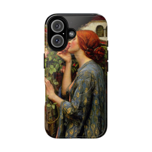 Classical art phone case featuring The Soul of the Rose painting by John William Waterhouse