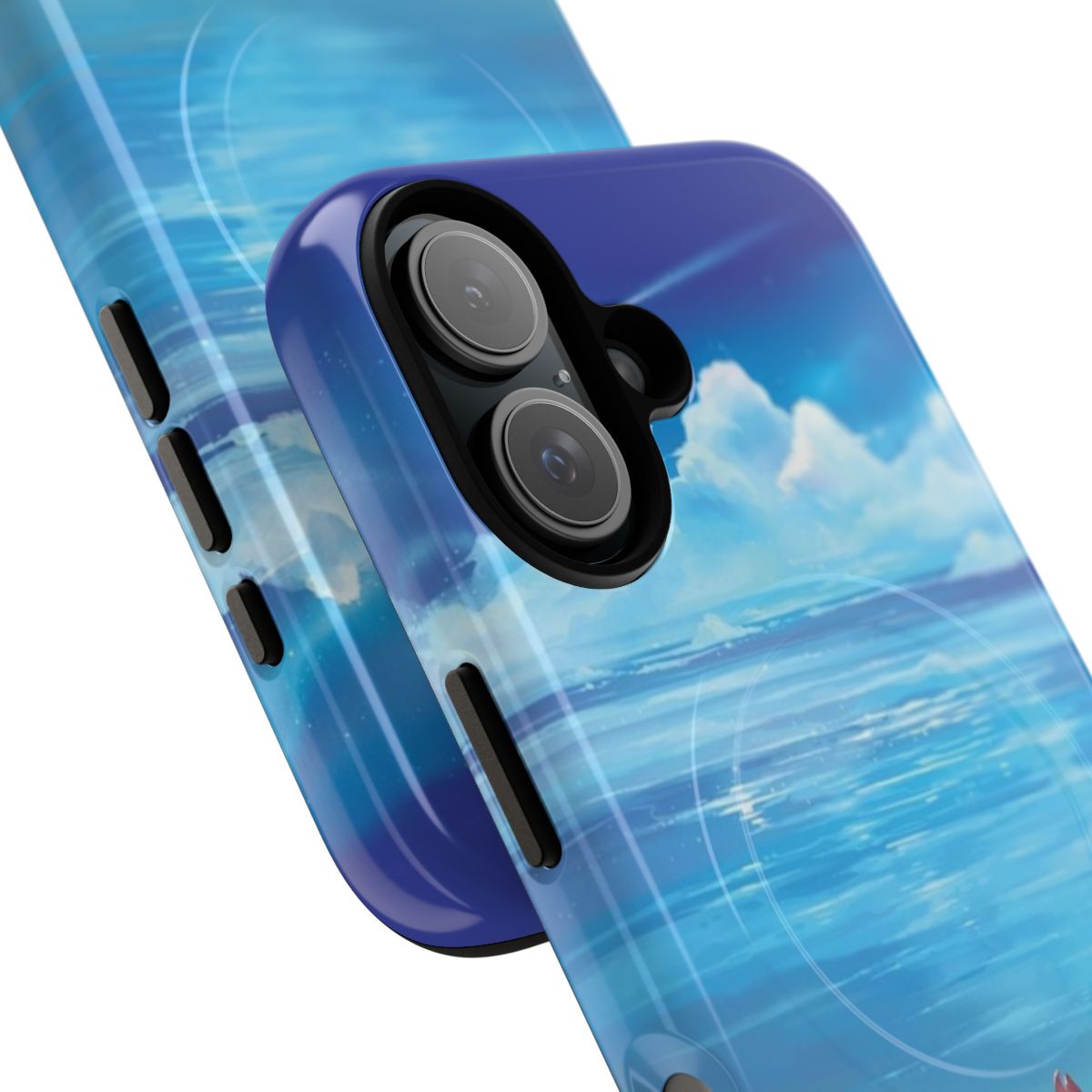 Coastal seascapes phone case featuring beautiful beach and ocean imagery for Mass Effect fans - Detail