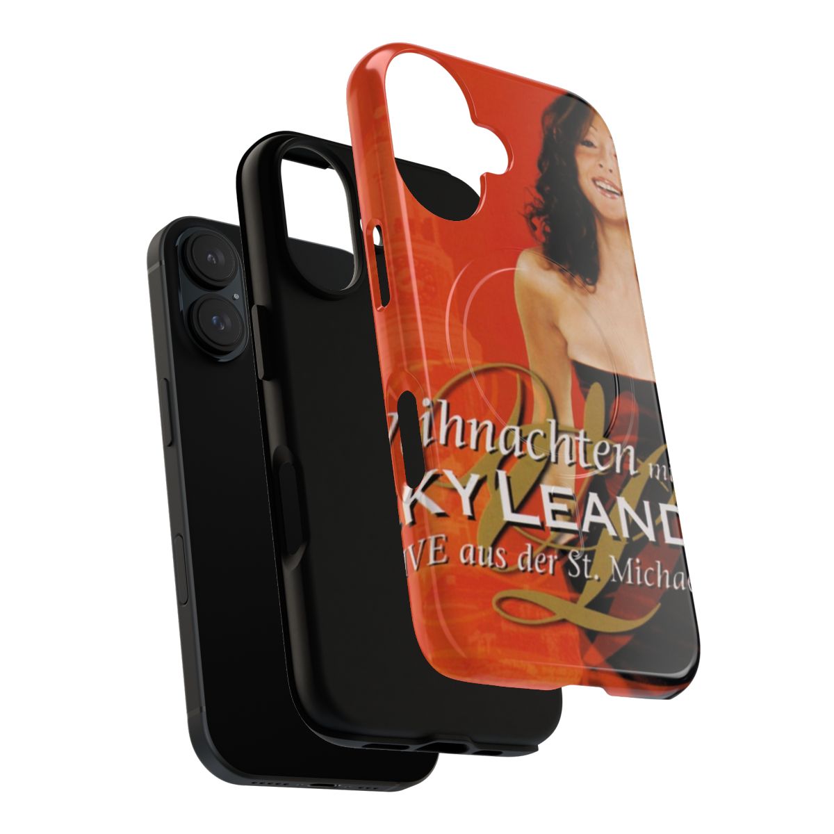 Phone case featuring Vicky Leandros, a popular Greek singer, and her 2002 Christmas album. - Layers