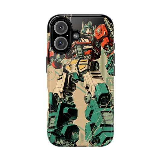 Retro-inspired Transformers Optimus Prime magnetic tough phone case