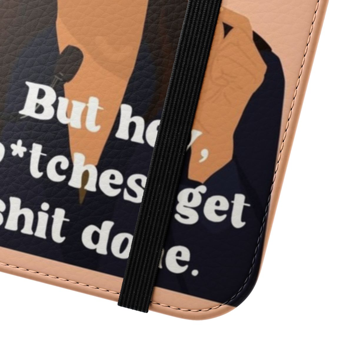 Inspirational feminist quote phone case featuring a strong woman role model design. - Close Up