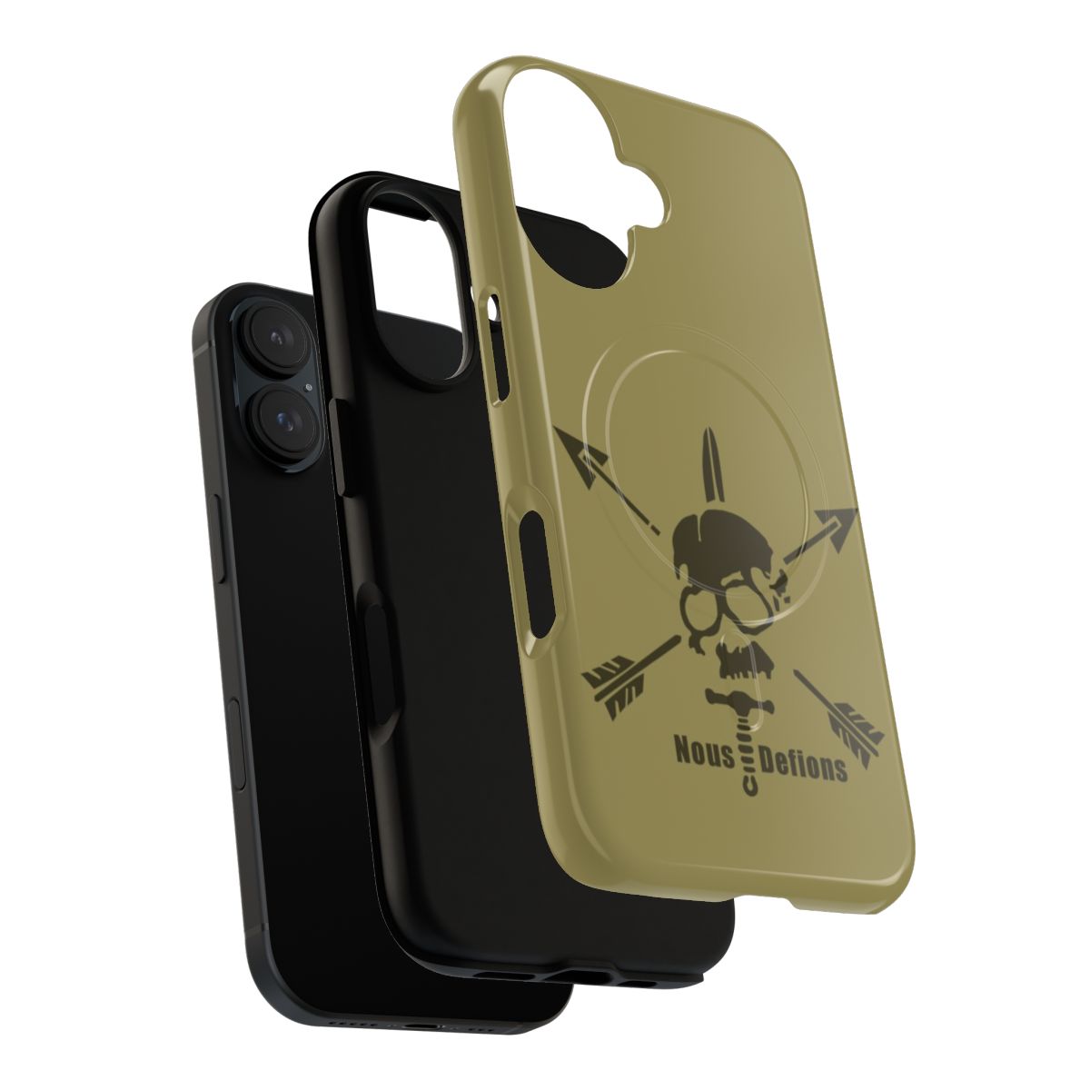 Defiant military-inspired magnetic tough phone case - Layers