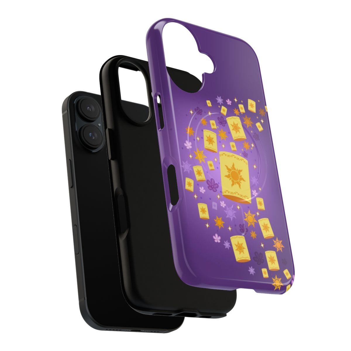 Tangled Lanterns Pattern Magnetic Tough Phone Case - Layers