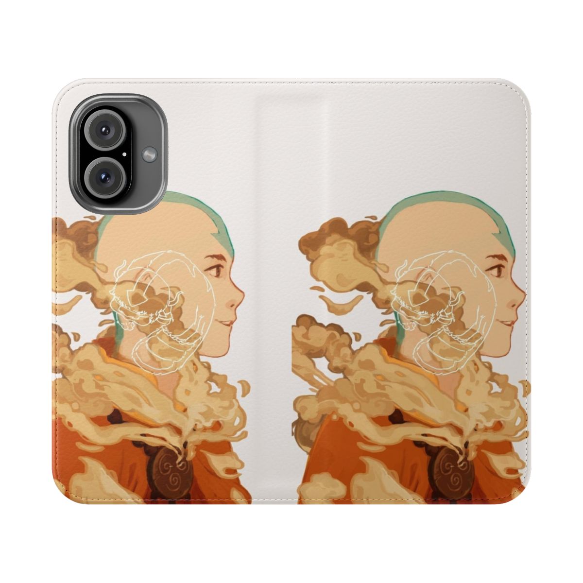 Aang from Avatar: The Last Airbender on a flip phone case