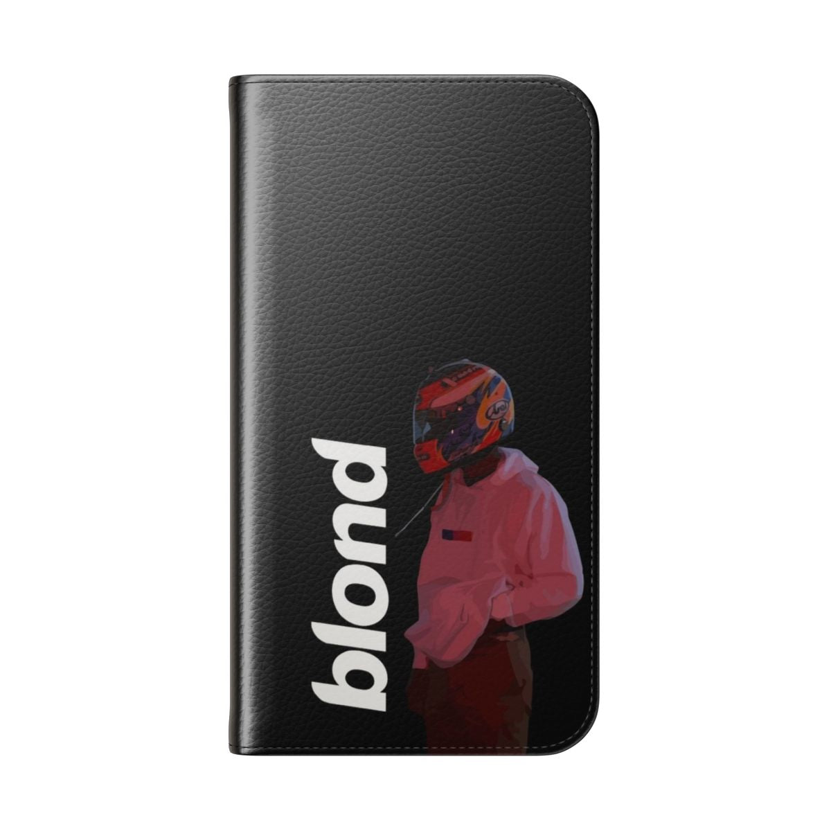 A sleek and stylish phone case featuring a Blonde-inspired design, perfect for Frank Ocean fans. - Folded Back