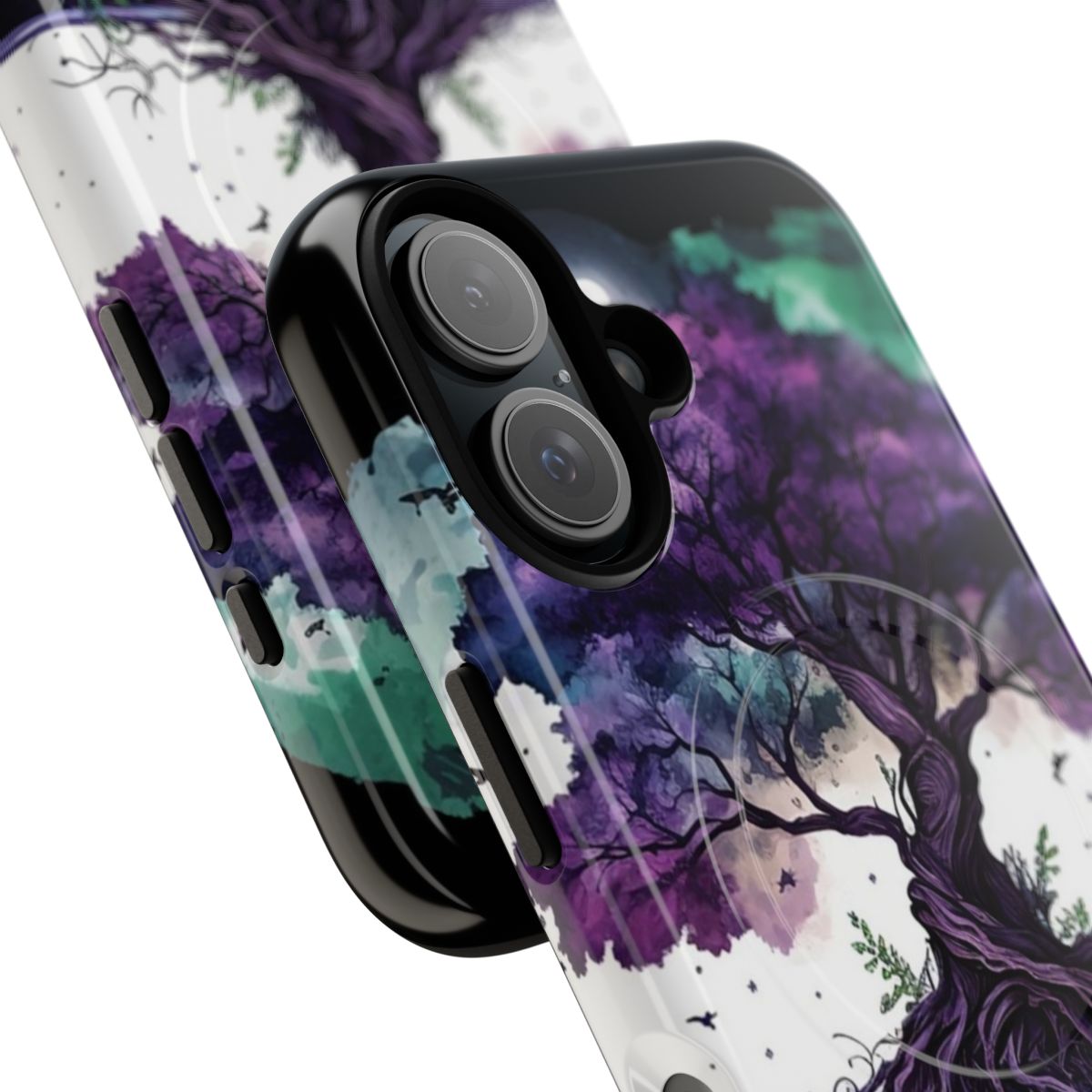 Cosmic Yggdrasil themed magnetic tough phone case - Detail