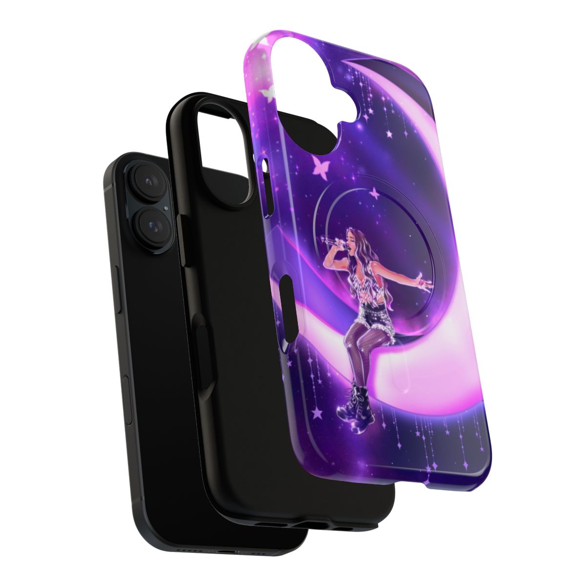 Magnetic tough phone case featuring a moon design inspired by Olivia Rodrigo's 'Guts Tour' - Layers