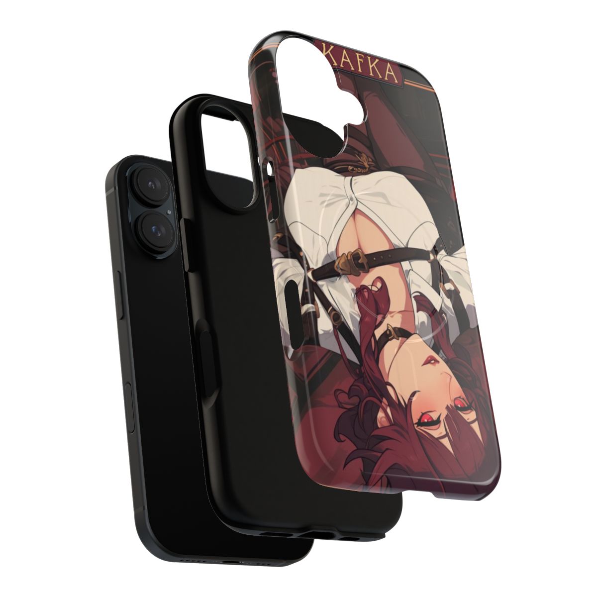 Pinup-inspired anime girl design on a durable magnetic phone case - Layers