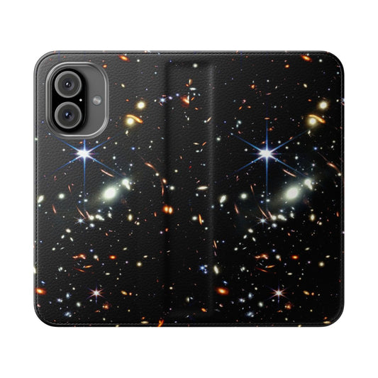 Deep Field Space Flip Phone Case featuring the stunning first image from the James Webb Space Telescope