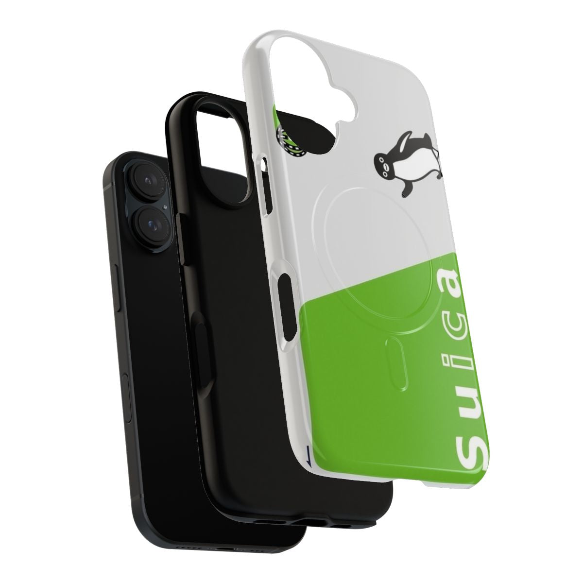 Magnetic Tough Phone Case featuring Japanese Suica Smart Card design - Layers