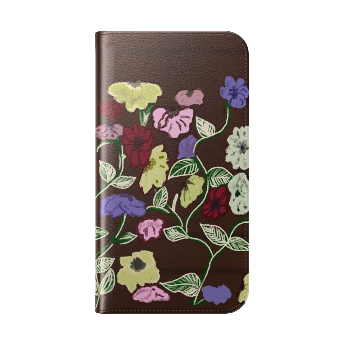 Floral and piano-themed flip phone case design inspired by Taylor Swift's music - Folded Back