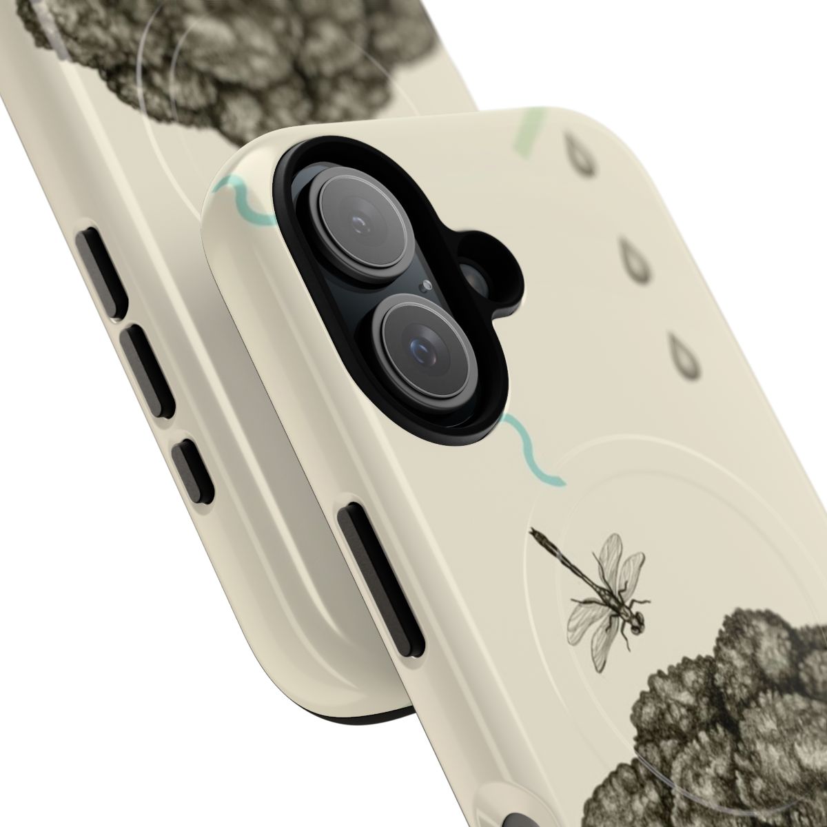 Broccoli-themed magnetic phone case with vegetable, food, and nature-inspired graphics - Detail