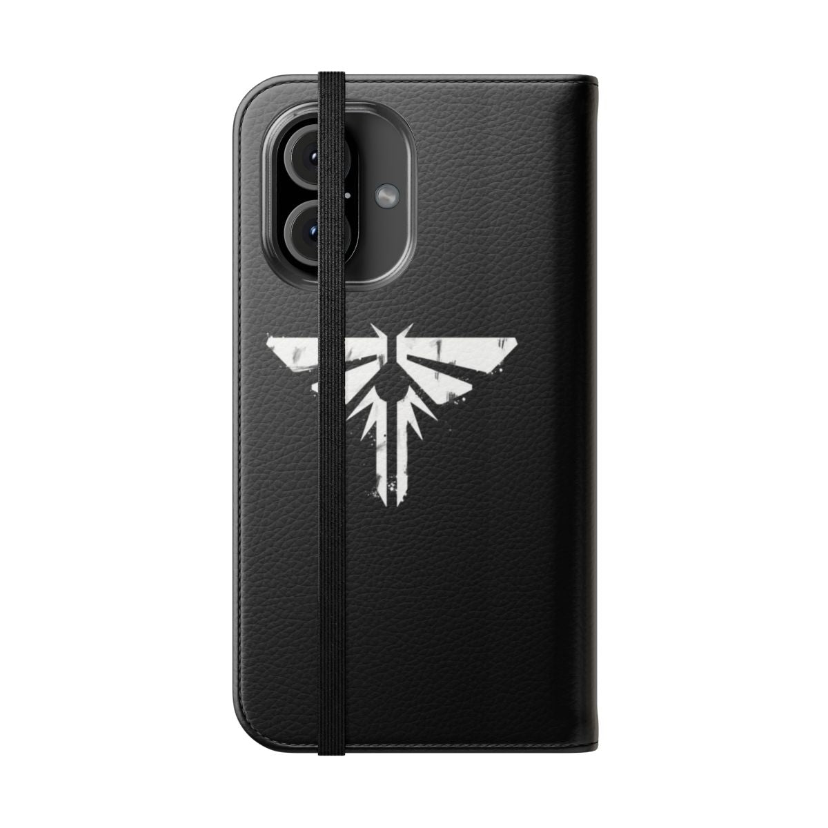 Fireflies-Inspired Flip Cover Phone Case, featuring a design inspired by the video game "The Last of Us" - Folded Front