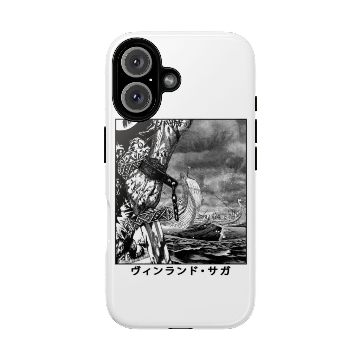 Vinland Saga inspired magnetic phone case with dark and edgy design