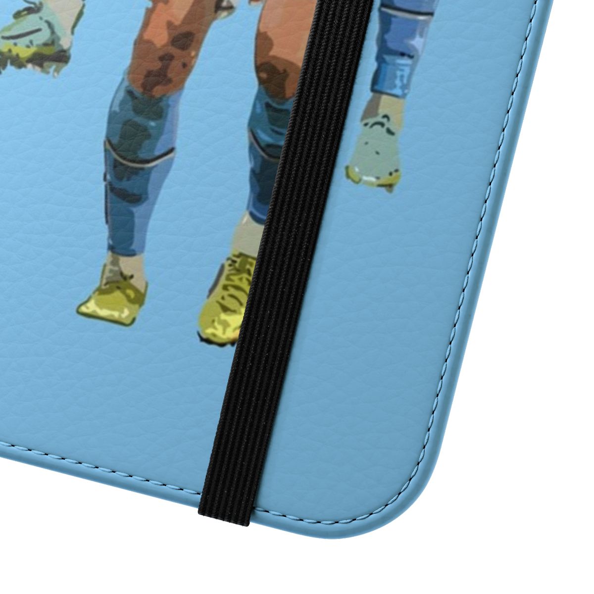 Flip cover phone case featuring Manchester City players Erling Haaland and Phil Foden - Close Up