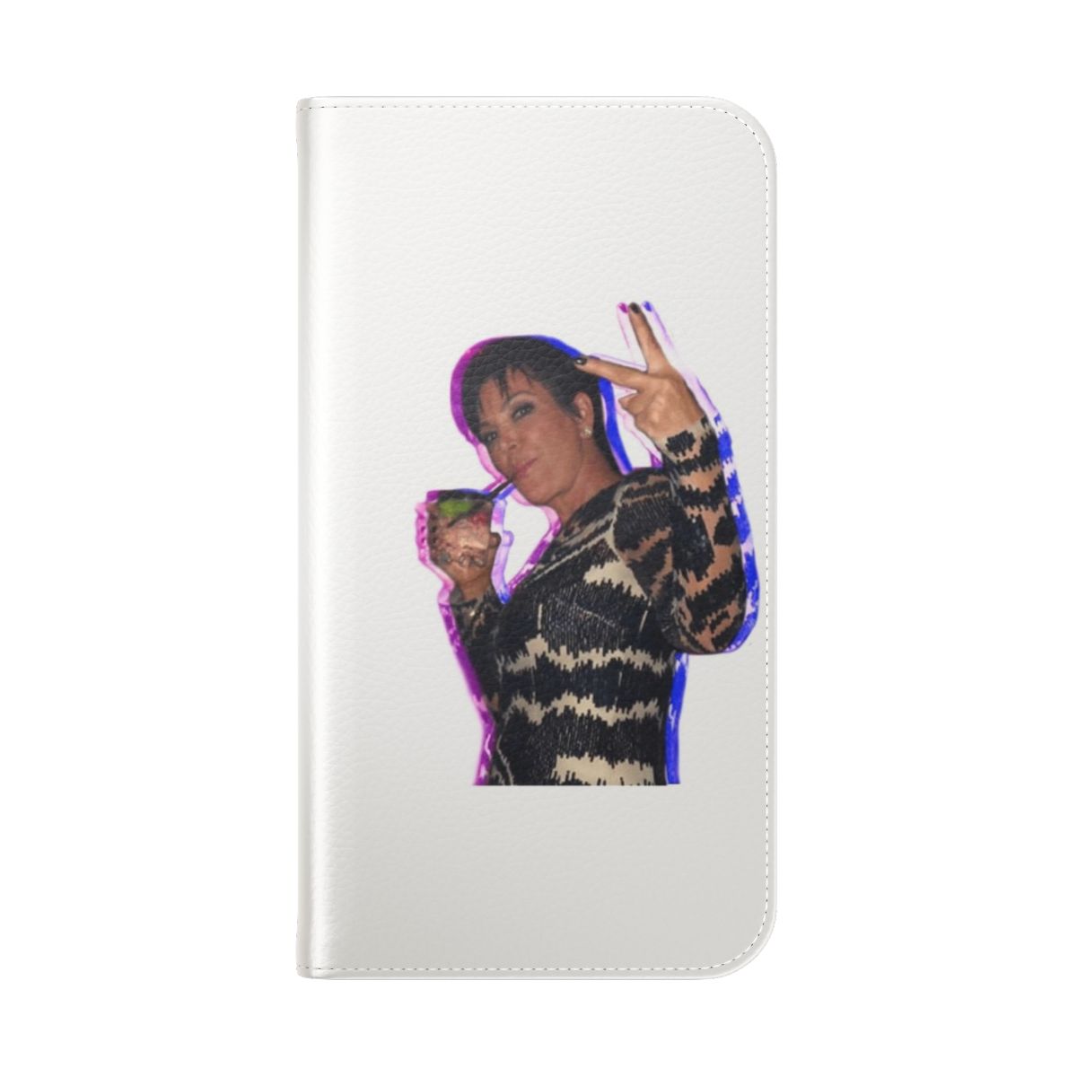 Kris Jenner-inspired phone case with a fun, humorous design - Folded Back