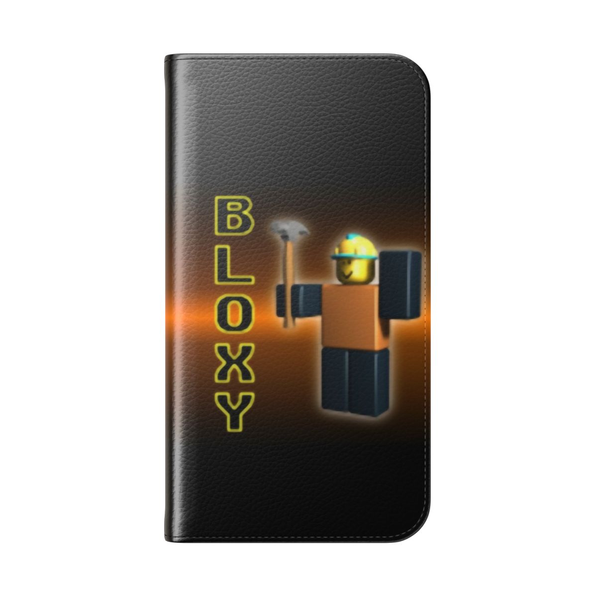 Roblox Bloxy Cola Themed Mobile Phone Flip Case - Folded Back