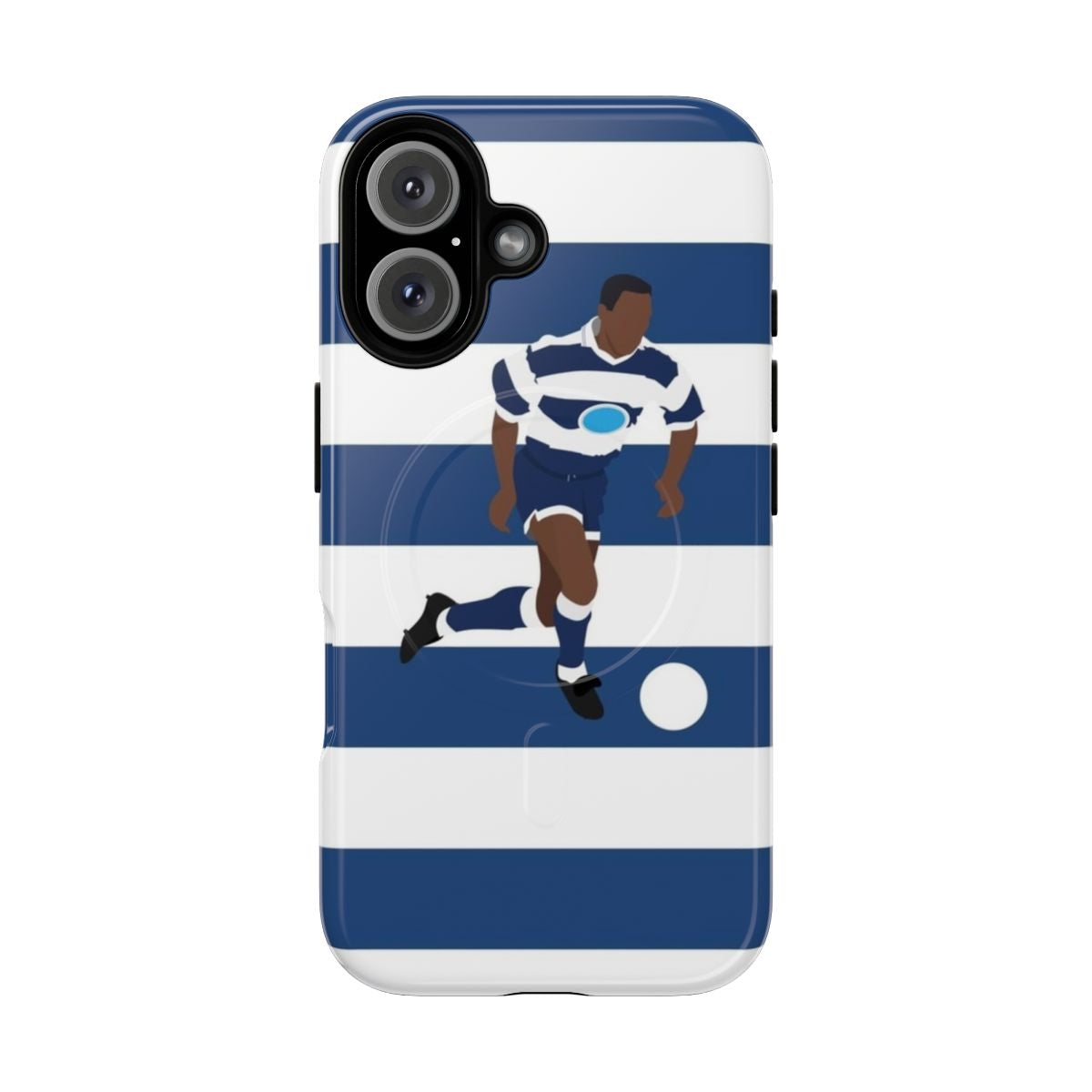 Retro-style magnetic phone case featuring Les Ferdinand playing for Queens Park Rangers