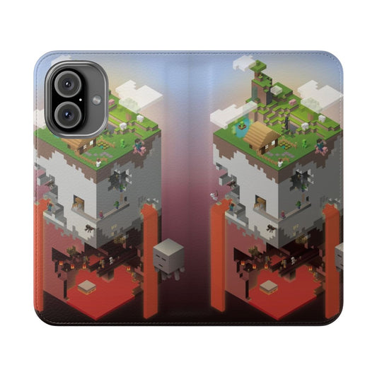 Isometric phone case with a creative gaming-inspired design