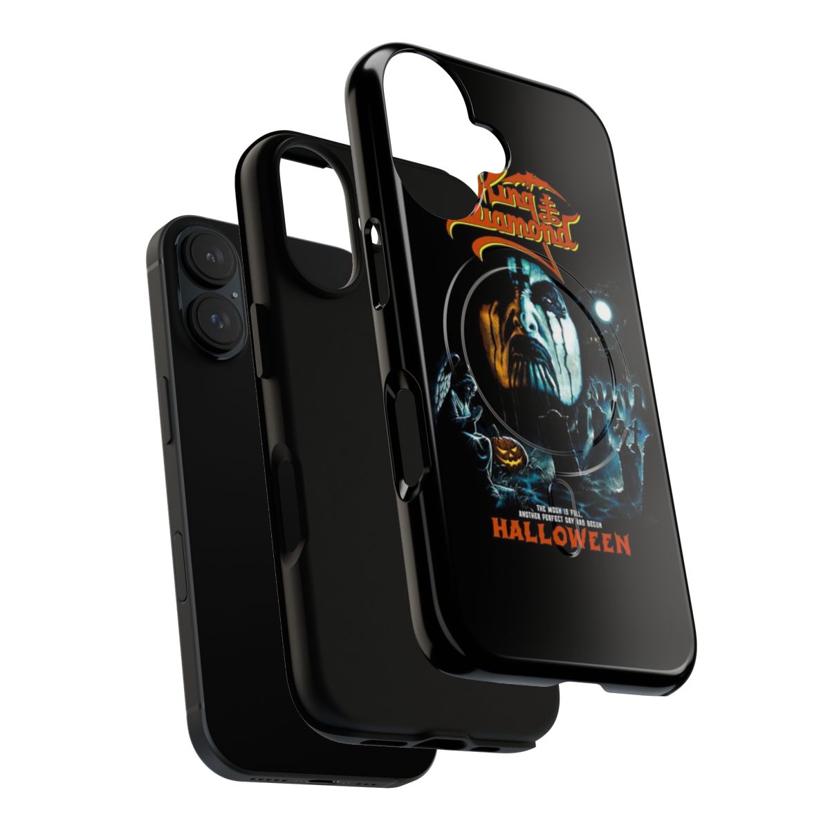 Heavy metal band phone case with magnetic closure - Layers