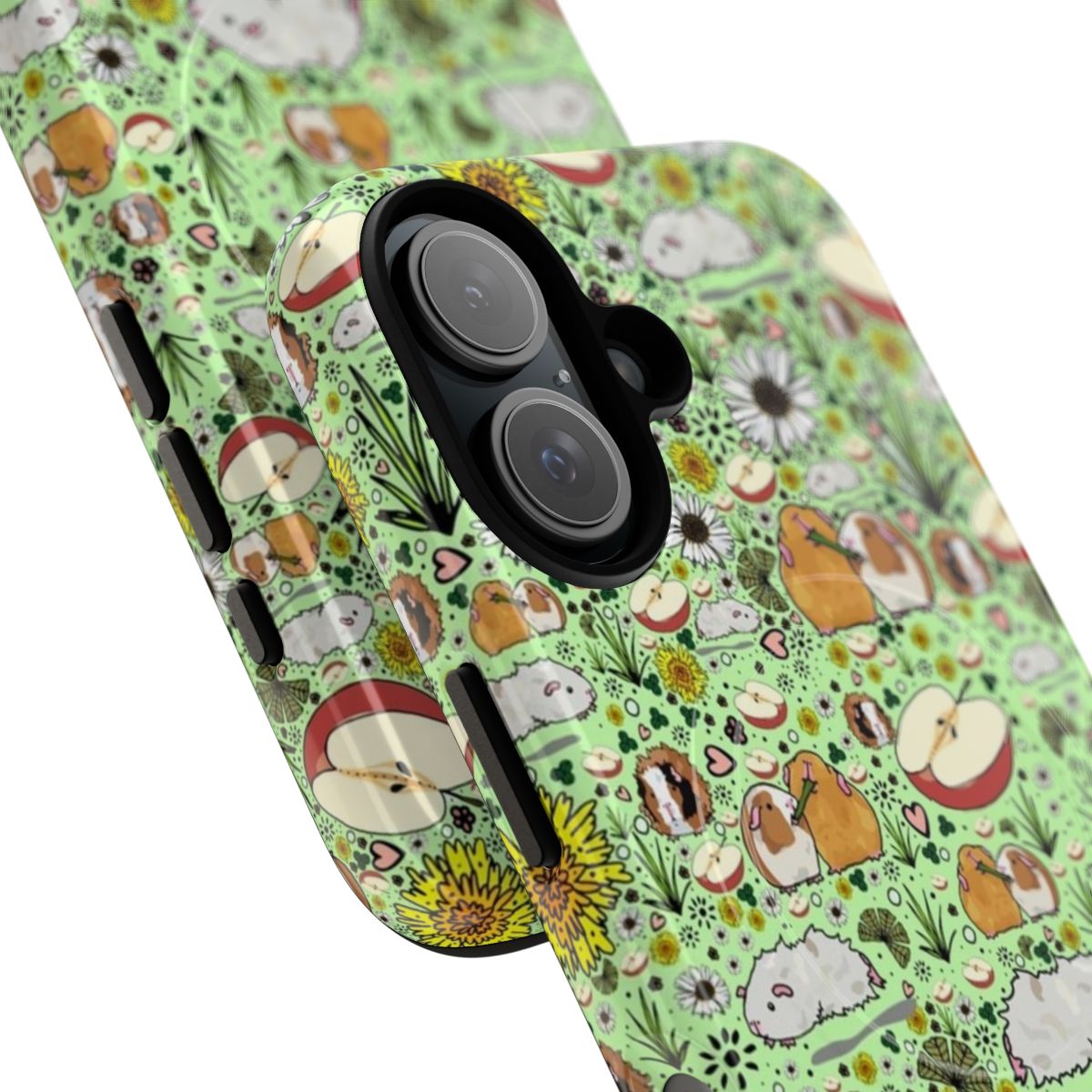 Magnetic phone case featuring a cute guinea pig design - Detail