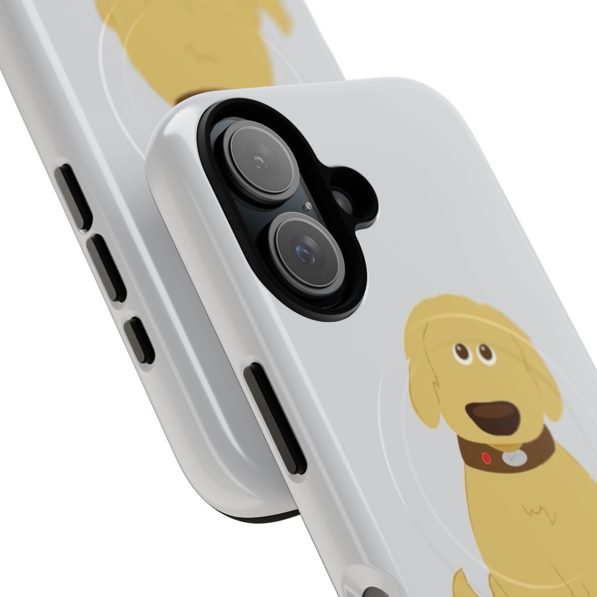 Puppy Love Magnetic Tough Phone Case featuring the beloved Pixar character Dug from the movie Up - Detail