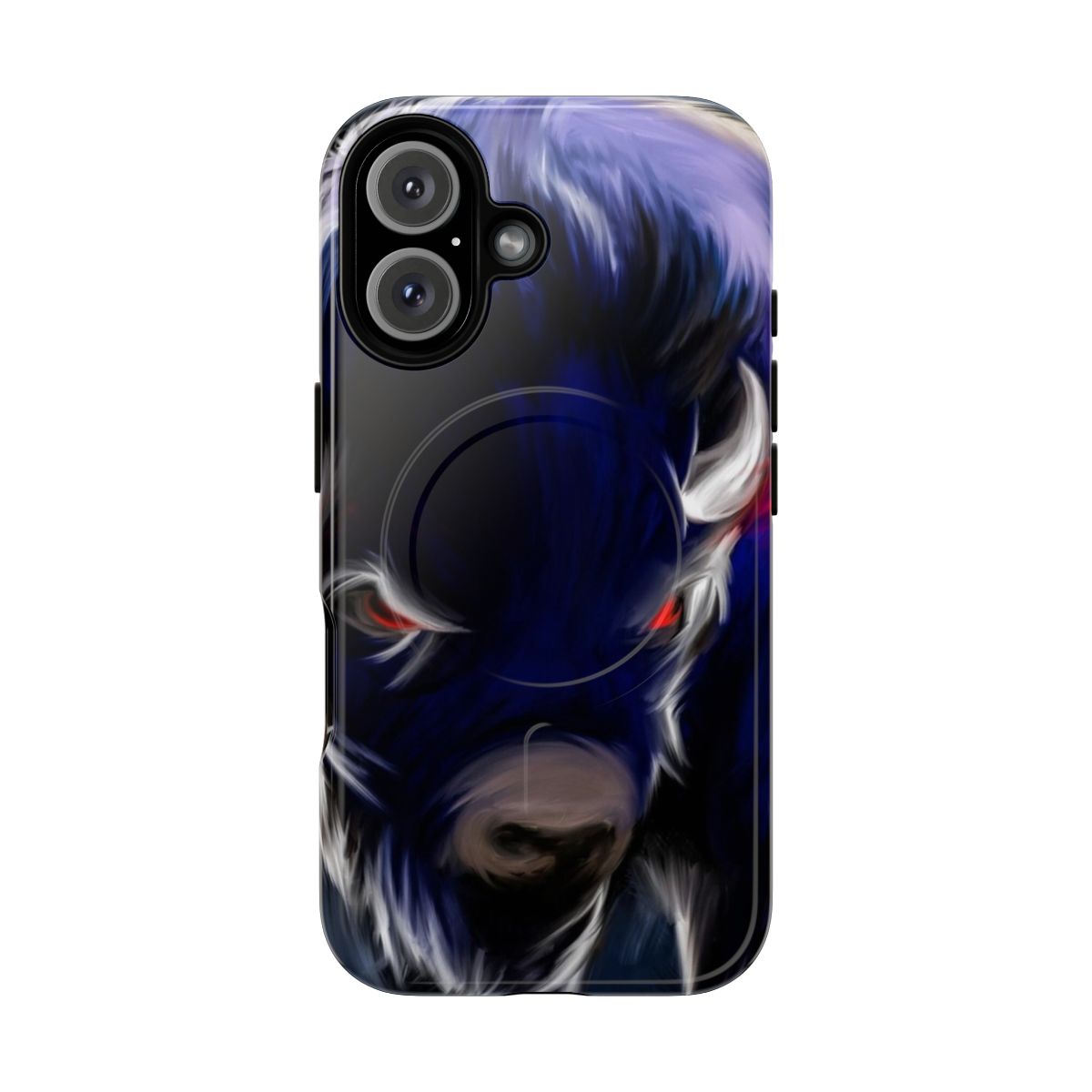 Blue phone case with magnetic and tough design for Buffalo football fans